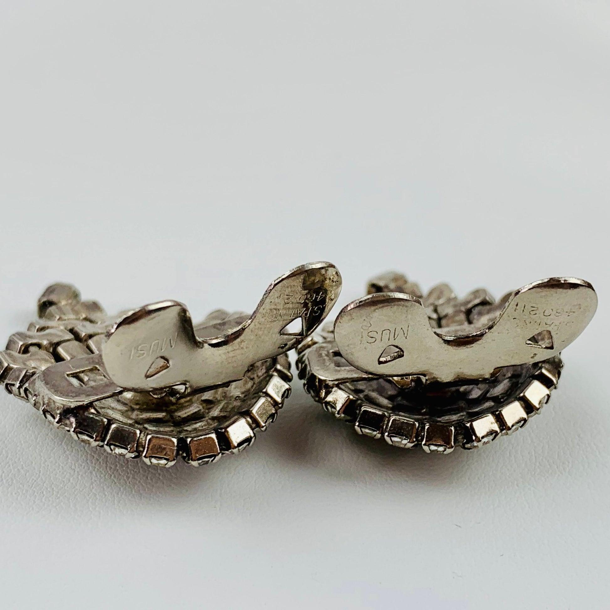 Vintage TipToe Shoe clips, Pair, Forget-me-Not, Rectangular - Silverto –  Maria's Vintage
